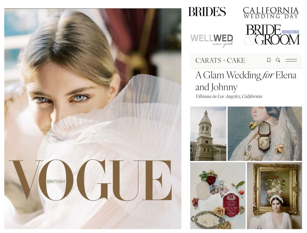Editorial wedding portrait