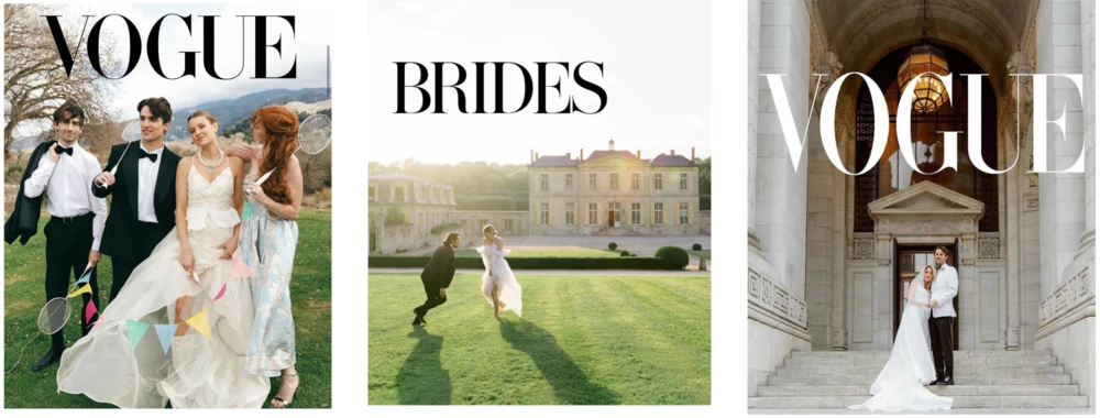Wedding portrait in the landscape