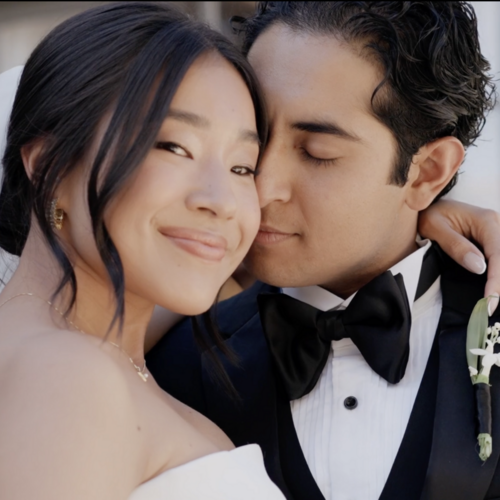 Haruna and Jonathan on their wedding day