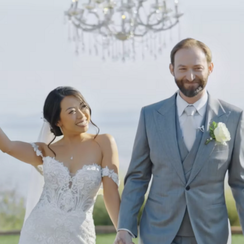 Priscilla and Jeffrey on their wedding day