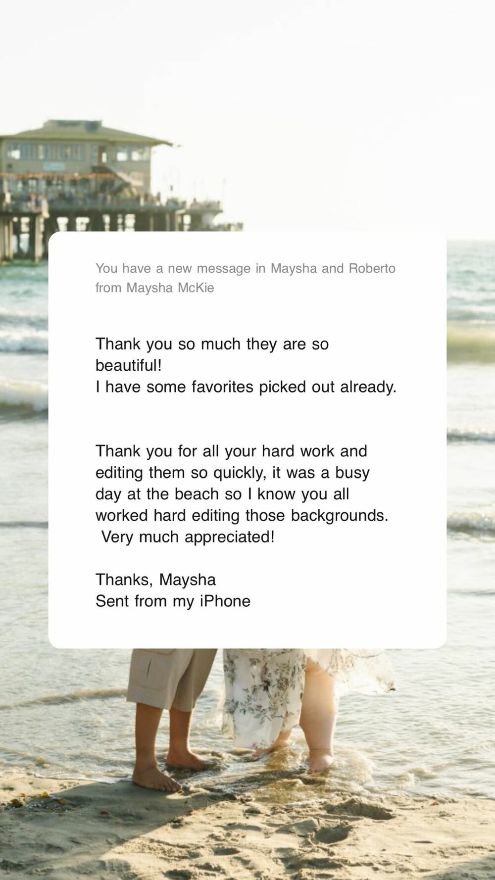 Original written client review screenshot 15