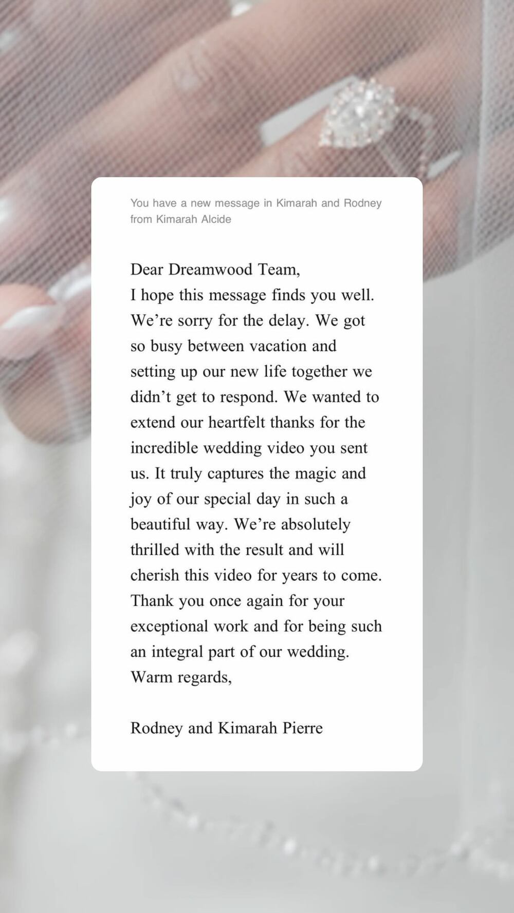 Original written client review screenshot 18